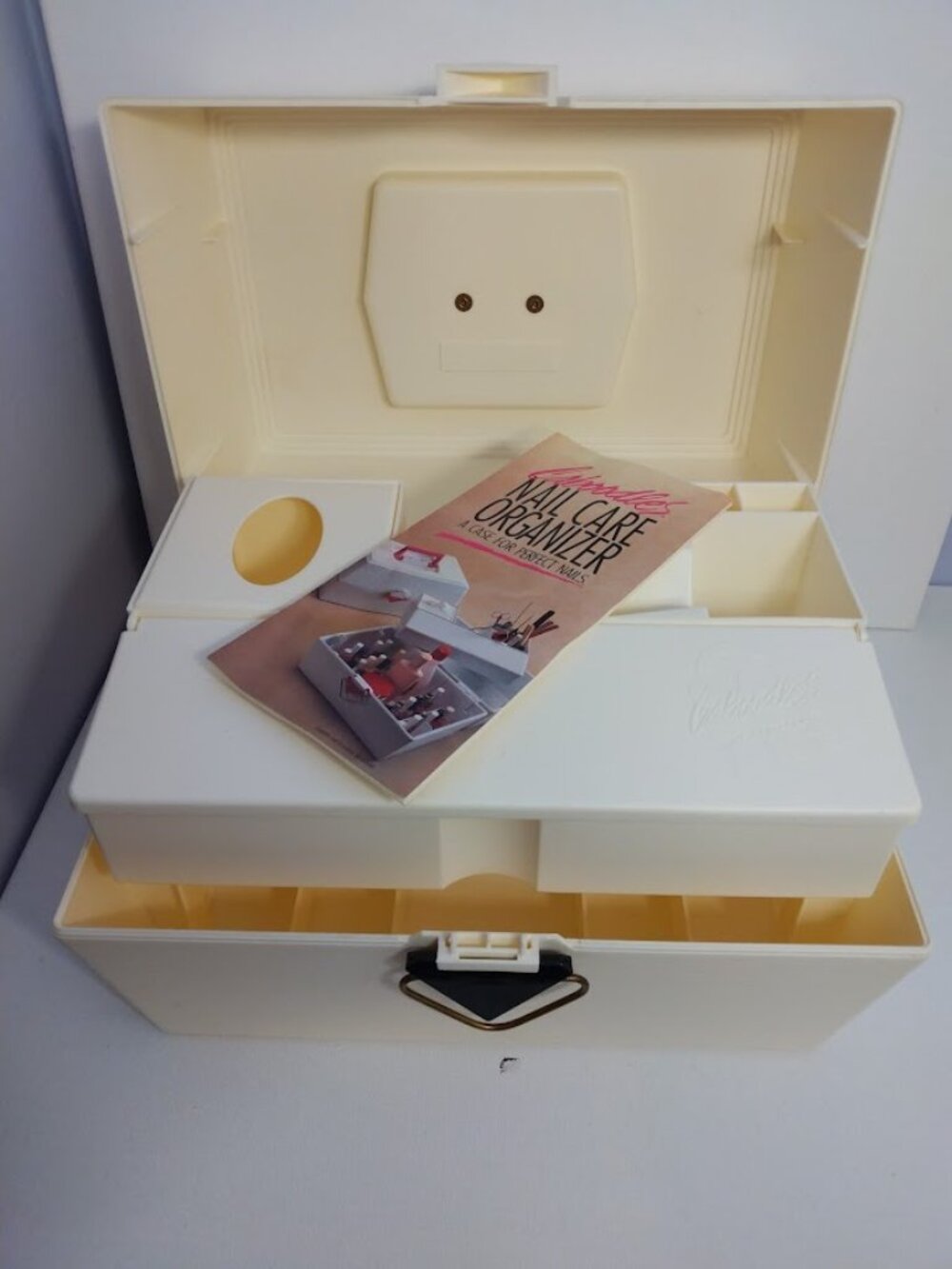 Vintage Caboodles Makeup Nail Polish Case Organizer w/ Tray 80s Original
